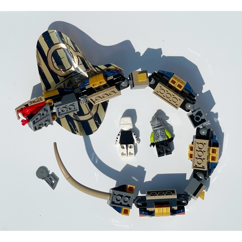 Legos Cobra Only Rare from Pharaoh's Quest Cursed Cobra Statue + 2 Minifigures - Picture 5 of 5
